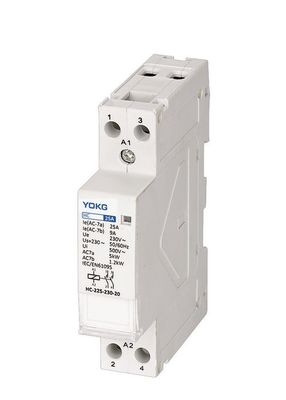 प्रकाश नियंत्रण प्रणाली के लिए प्लास्टिक सिल्वर कॉपर 220V 2 पोल एसी कॉन्टैक्टर: